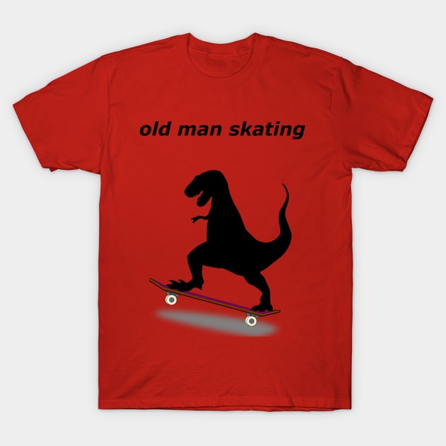 The skating dinosaur Oldie T-Shirt by Imutobi